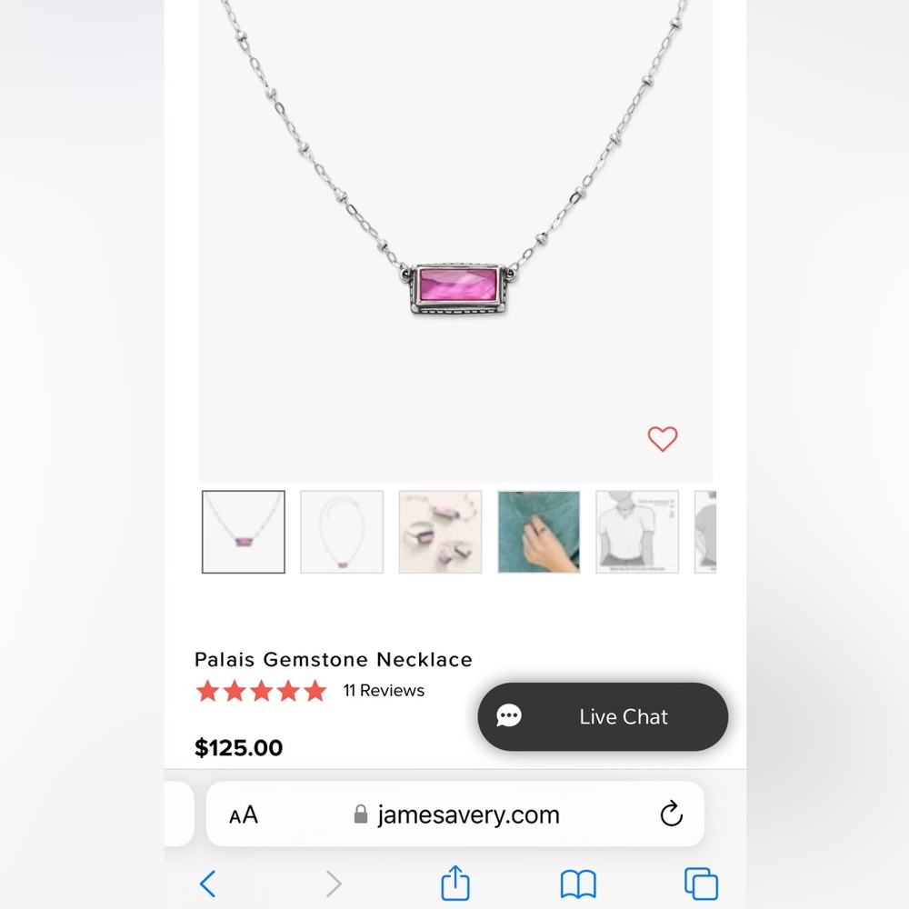 Necklace and earrings from James Avery